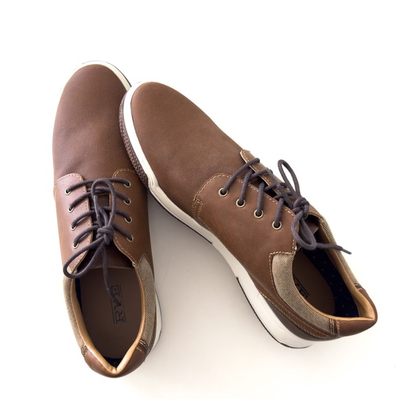 Rye By Hawker Rye Brown Lace Up Dress Sneaker Size 12 - Picture 2 of 8